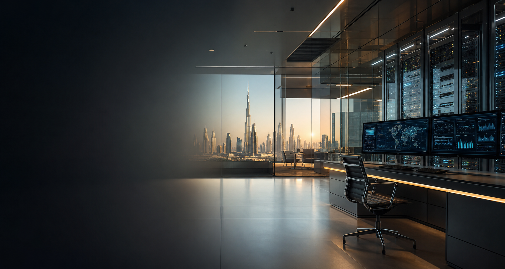Modern technology infrastructure and digital network background